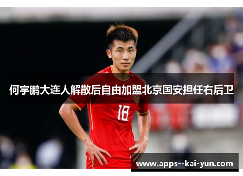 何宇鹏大连人解散后自由加盟北京国安担任右后卫 何宇鹏大连人解散后自由加盟北京国安担任右后卫
